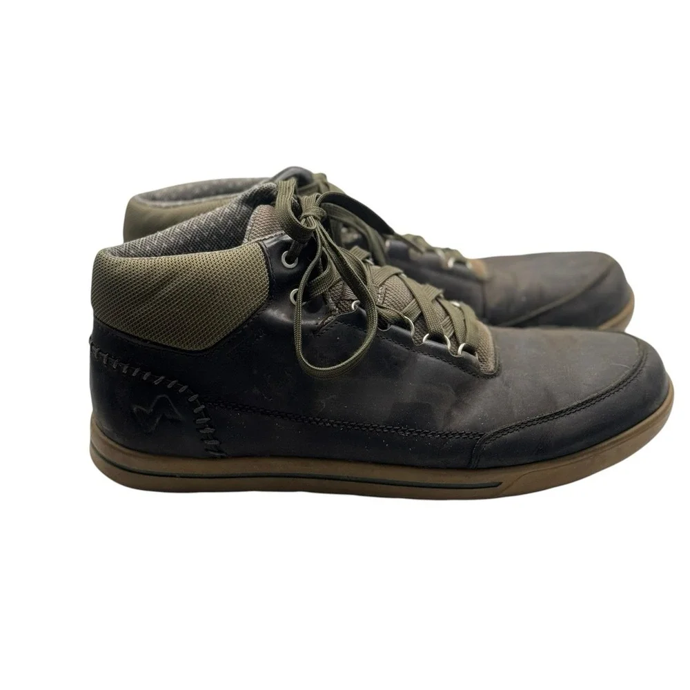 Forsake Phill Mid Black Leather Waterproof Chukka Boots Size US 11